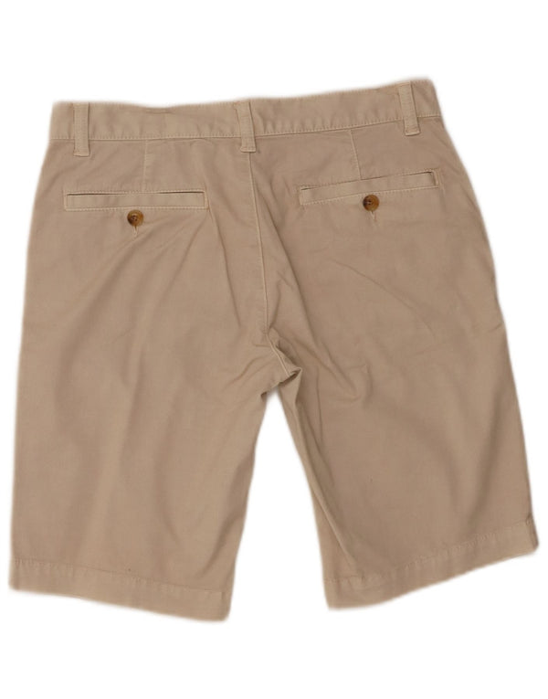 Armani Exchange Womens Low Waist Chino Shorts US 0 XS W30 Beige Cotton