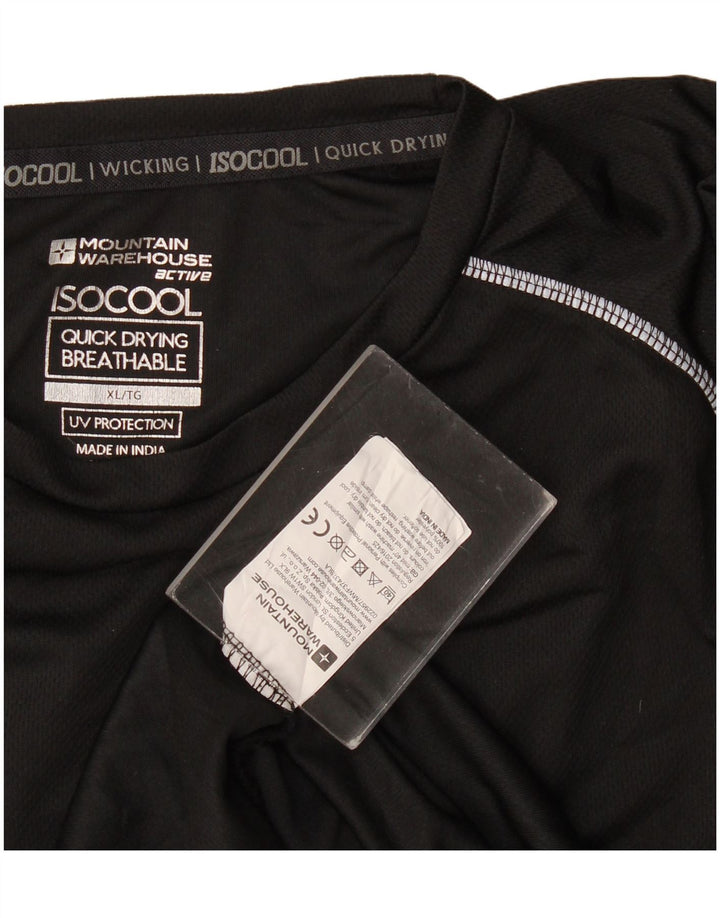 Mountain Warehouse Ανδρικό T-Shirt IsoCool Top XL Μαύρο Πολυεστέρας