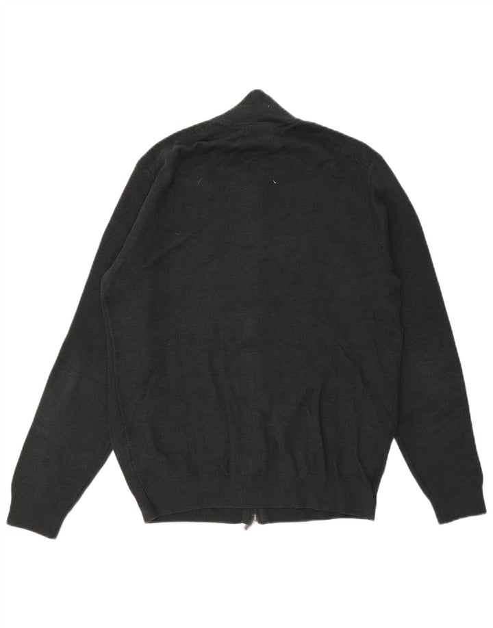 Ανδρικό πουλόβερ ζακέτα Massimo Dutti, μεσαίο πράσινο βαμβακερό