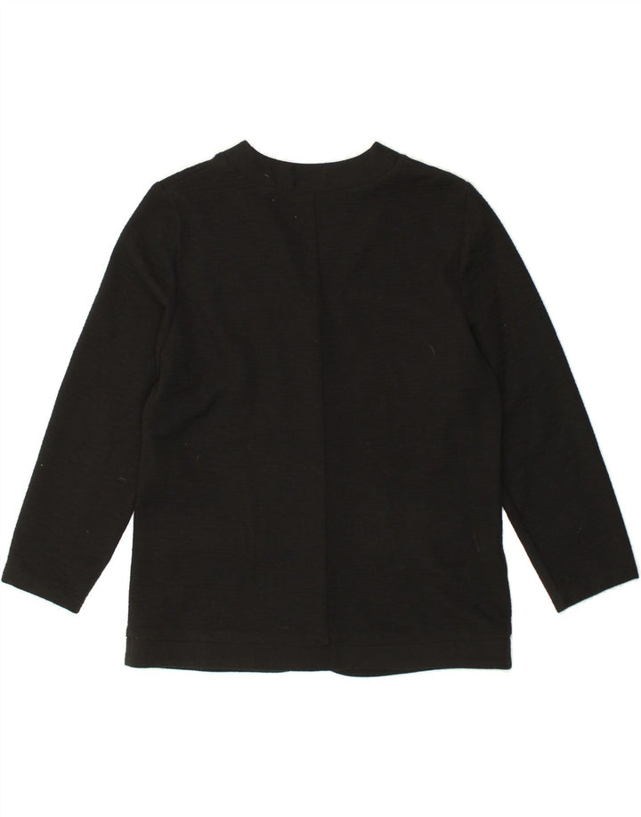 VINTAGE Womens 3 Button Blazer Jacket UK 12 Medium Black | Vintage Vintage | Thrift | Second-Hand Vintage | Used Clothing | Messina Hembry 