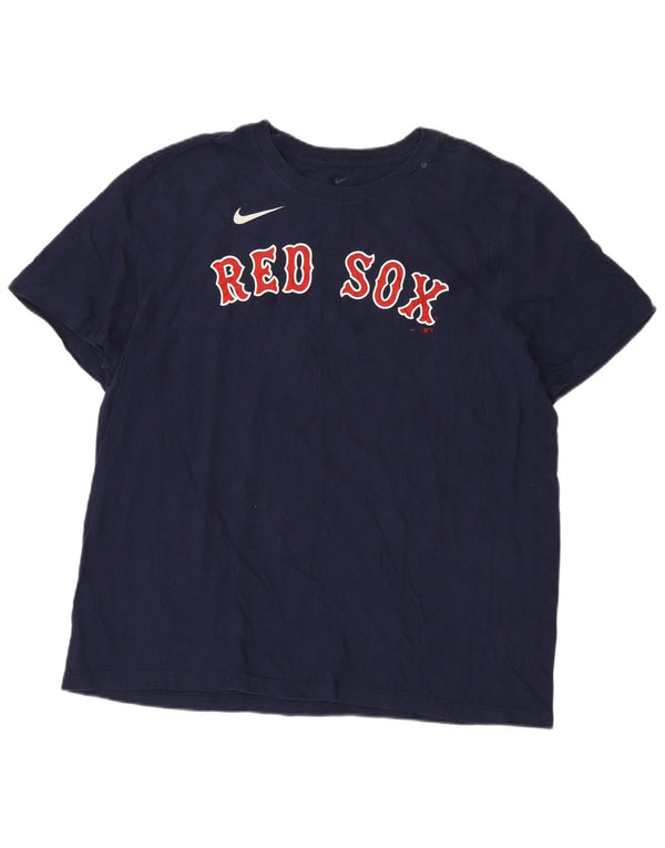 Ανδρικό γραφικό μπλουζάκι Nike Red Sox Top XL Navy Blue
