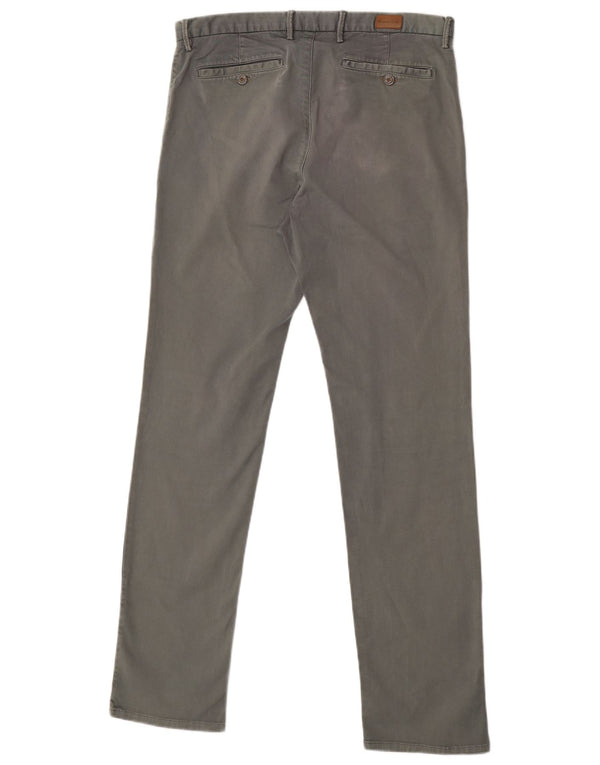 Massimo Dutti Ανδρικό παντελόνι Chino με κανονική εφαρμογή EU 42 Large W34 L32 Green