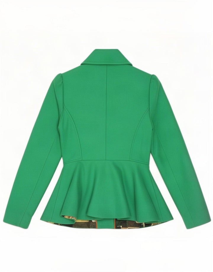 Ted Baker Γυναικείο Μπουφάν Μπλέιζερ Μέγεθος 0 2XS Πράσινο Μαλλί