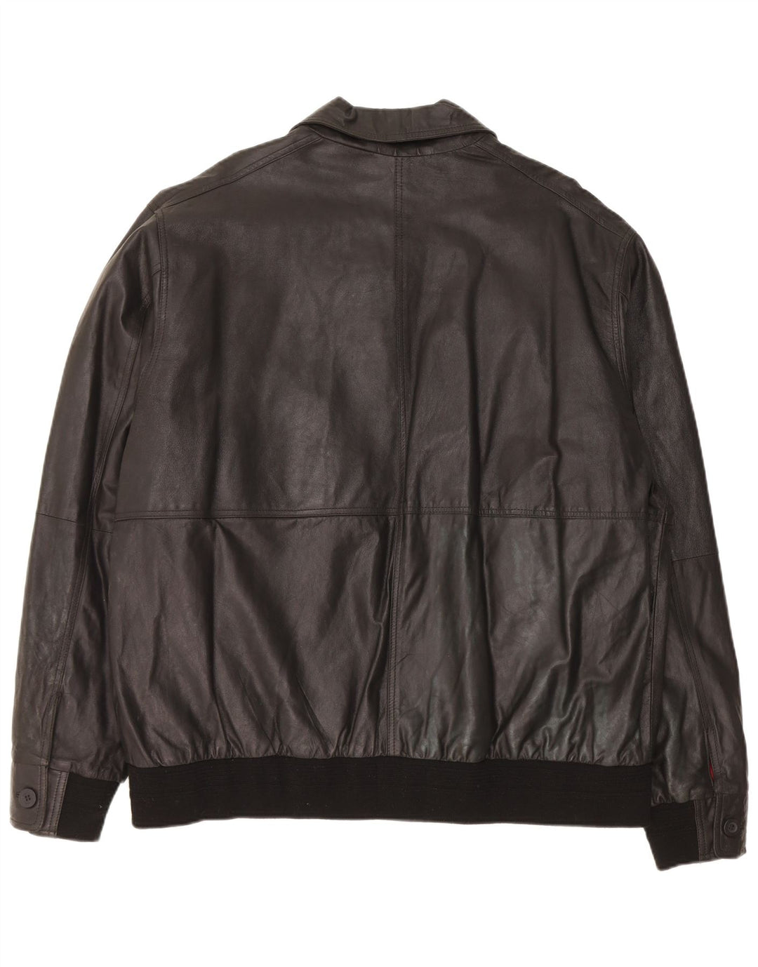 Maze Mens Leather Jacket IT 50 Large Black Leather