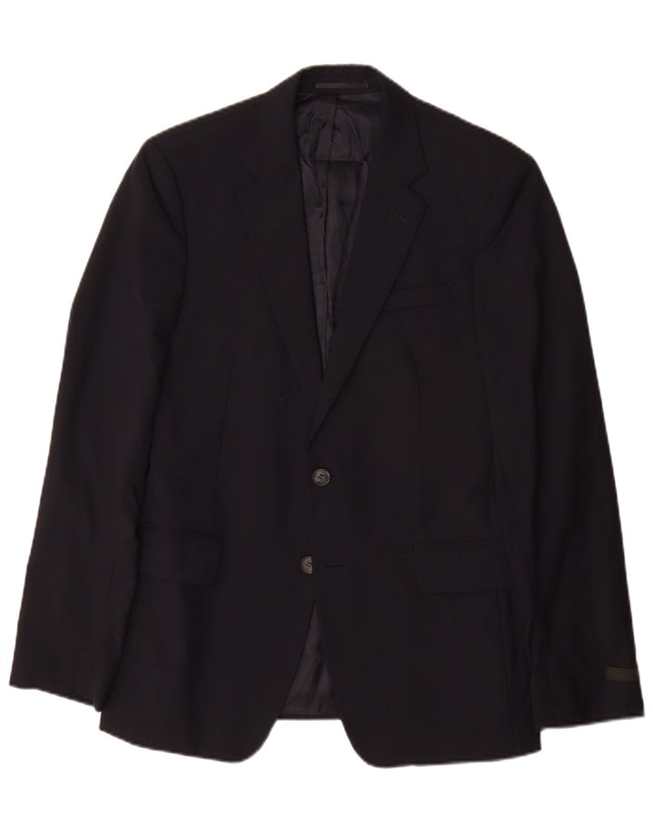 Prada Ανδρικό Μπουφάν Blazer με 2 Κουμπιά IT 48 Μαλλί μεσαίου Navy