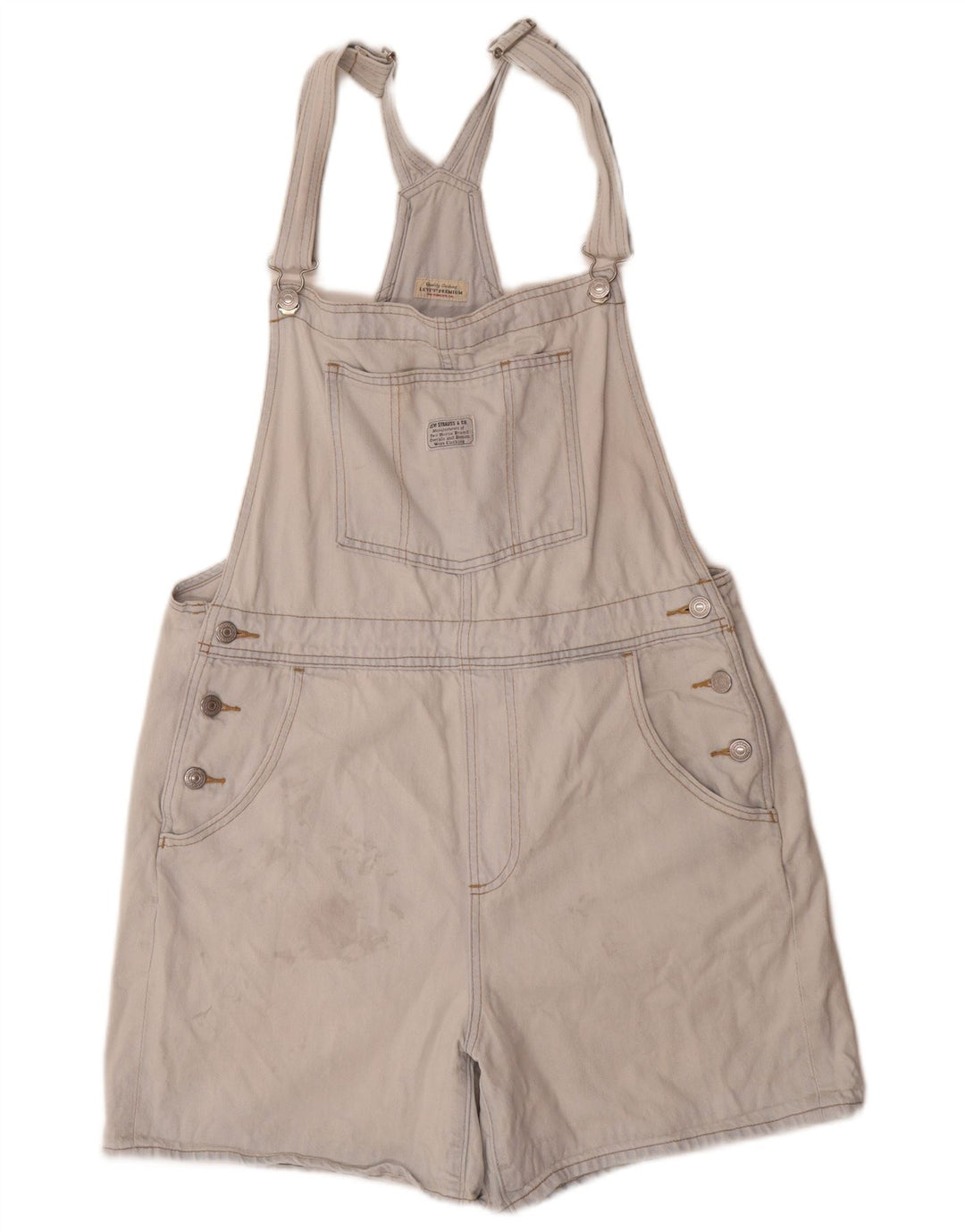 Γυναικείο τζιν σορτς Levi's Dungarees μεγάλο W34 Μπλε βαμβακερό