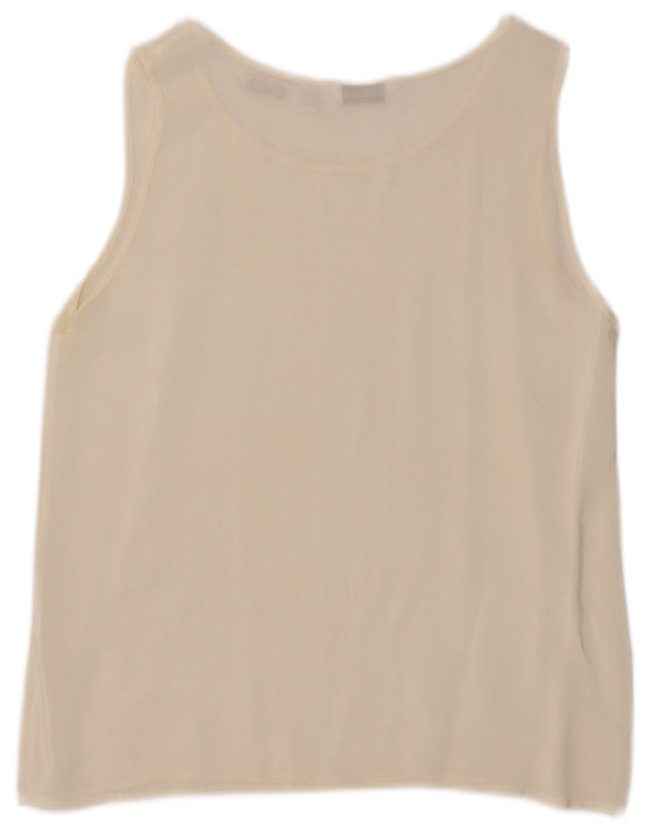 Saint George Γυναικεία Αμάνικη Μπλούζα Τοπ UK 12 Medium Off White