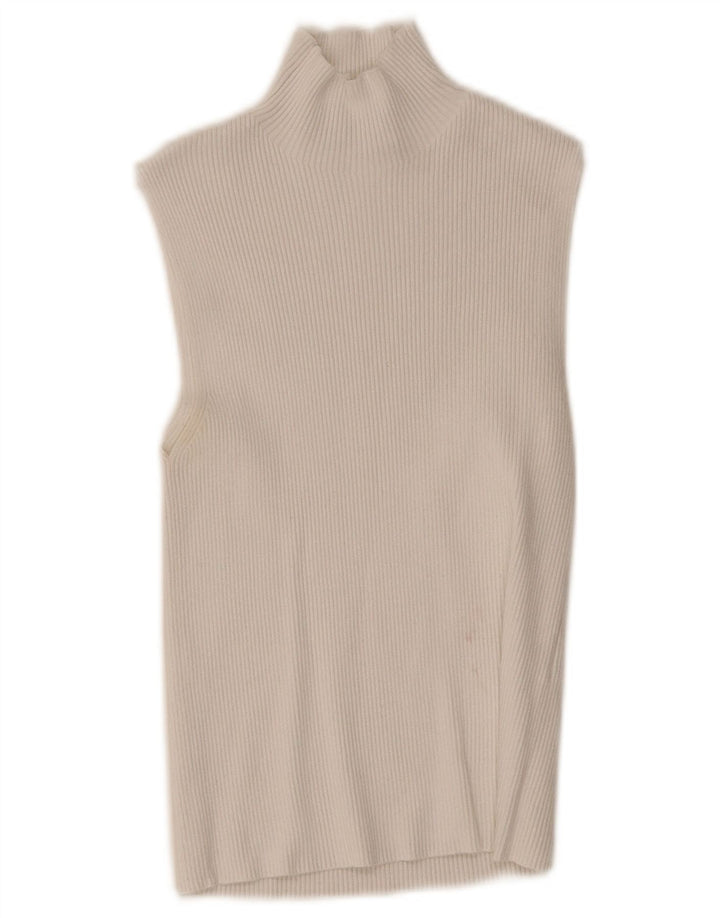Zara Γυναικείο Γιλέκο Τοπ UK 8 Small White Viscose