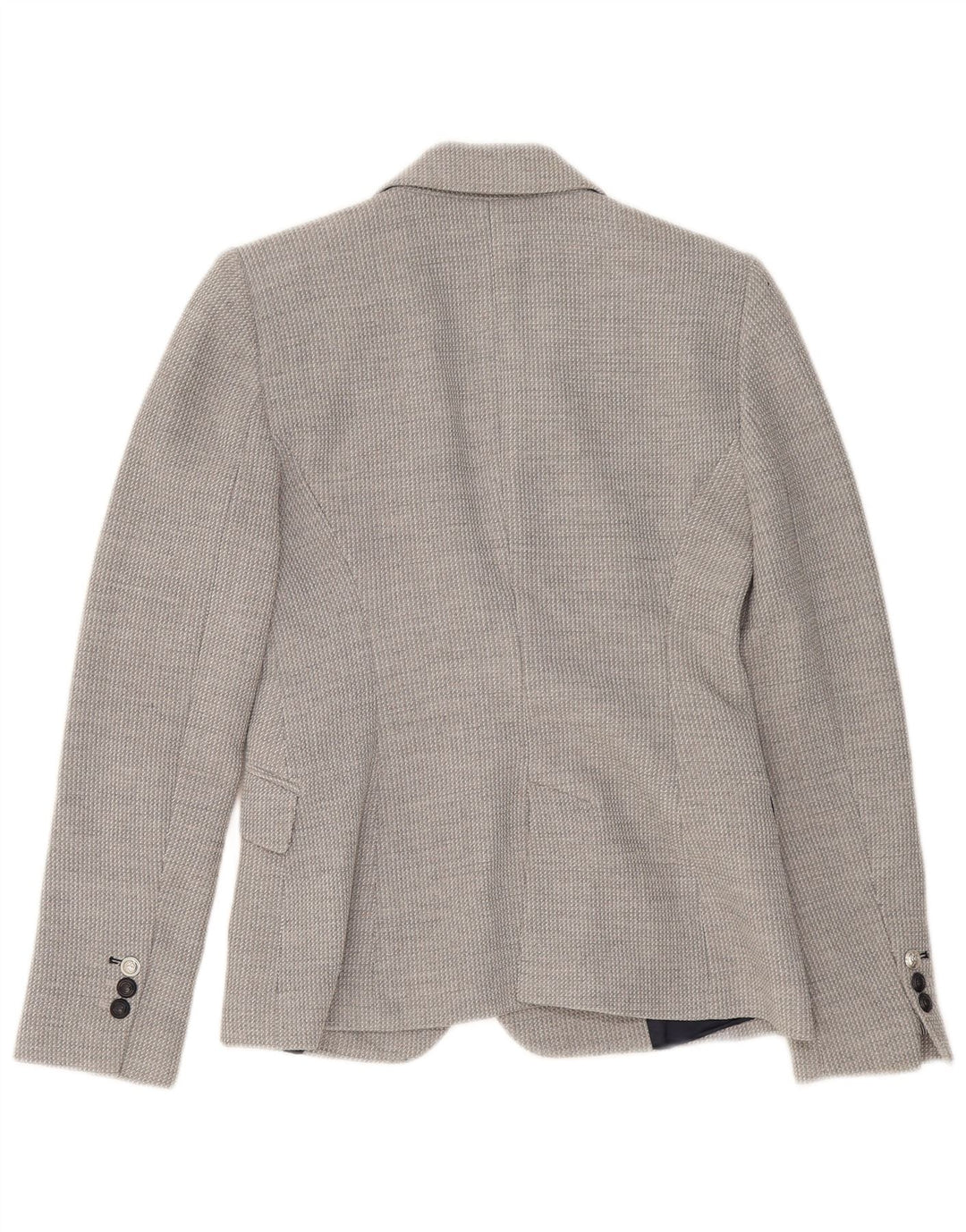 Zara Γυναικείο μπουφάν blazer UK 10 Small Grey Viscose