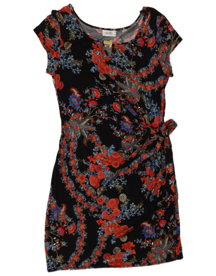 Wallis Γυναικείο Wrap Dress UK 16 Μεγάλη πολύχρωμη φλοράλ βισκόζη