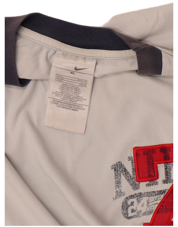Ανδρικό γραφικό μπλουζάκι Nike XL λευκό βαμβακερό