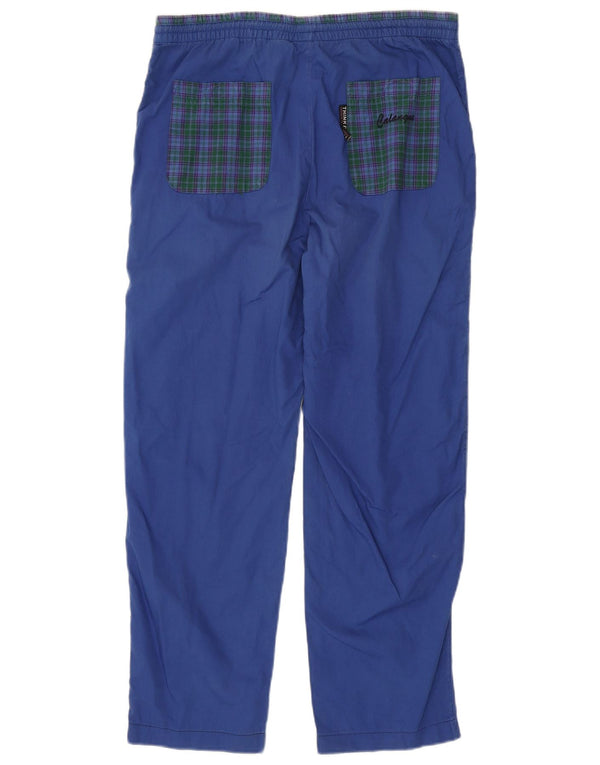 THINK PINK Ανδρικό Calanque γραφικό παντελόνι Chino Small W29 L28 Blue Check