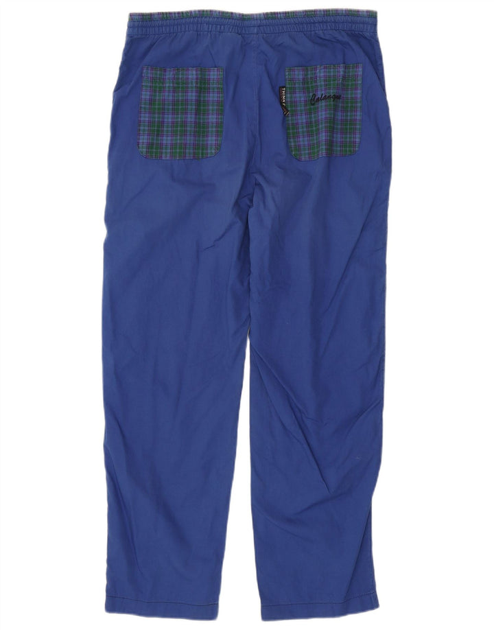 THINK PINK Ανδρικό Calanque γραφικό παντελόνι Chino Small W29 L28 Blue Check