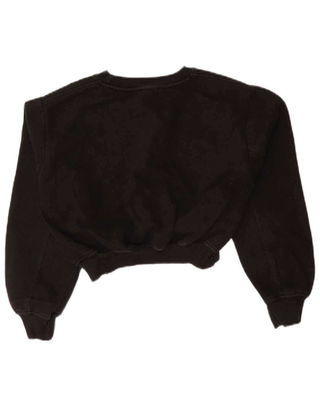 Zara Γυναικεία φούτερ Crop Jumper UK 10 Small Black