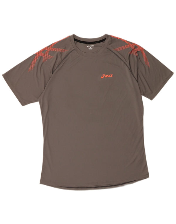Ανδρικό T-Shirt Asics Top XL Γκρι γεωμετρικό πολυεστέρα