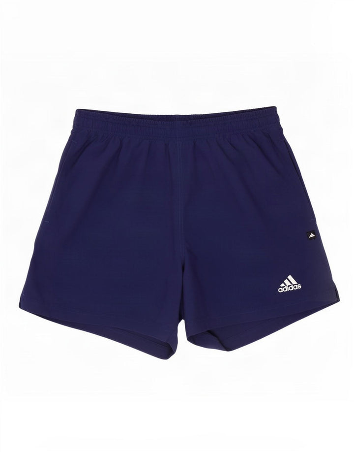Ανδρικό αθλητικό σορτς Adidas μεγάλο μπλε ναυτικό πολυεστέρα