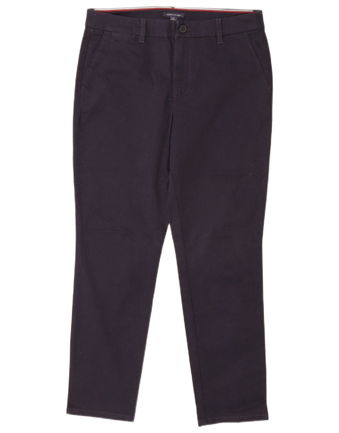 TOMMY HILFIGER Γυναικείο λεπτό παντελόνι Chino US 10 Large W32 L29 Navy Blue
