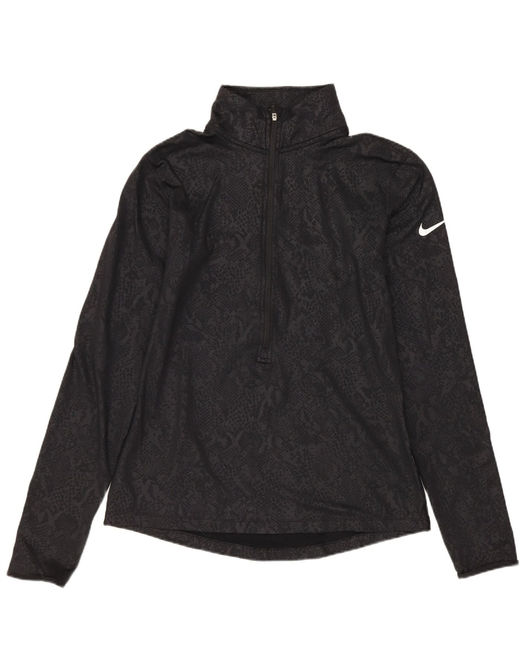 Γυναικεία φόρμα πουλόβερ NIKE Dri Fit Top 12 μεσαία μαύρα ζωάκια