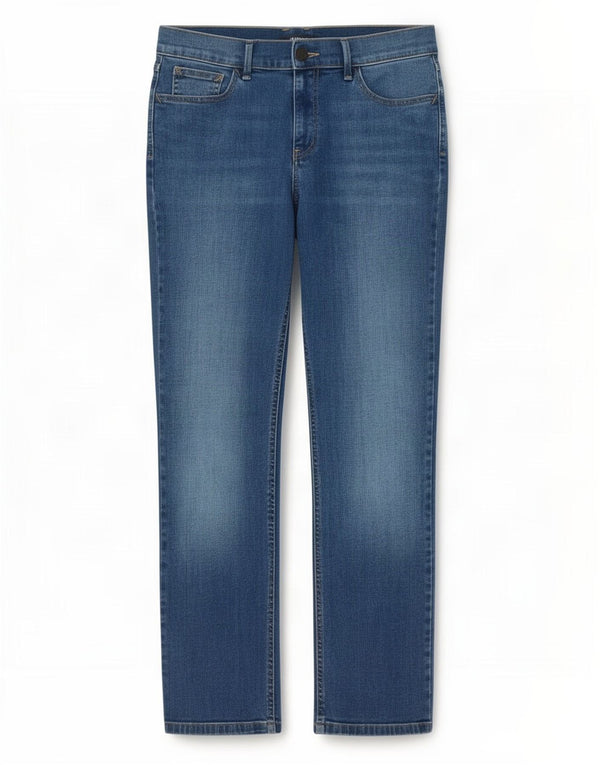 Marks & Spencer Γυναικεία Straight Jeans UK 14 Large W32 L27 Blue Cotton