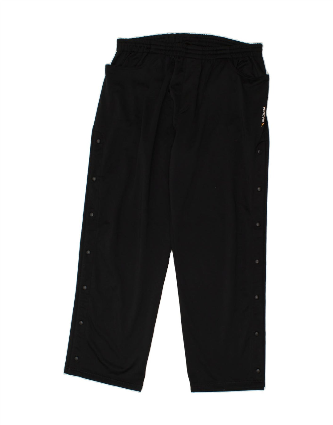 DIADORA Mens Tracksuit Trousers UK 46 XL Black Polyester Vintage Diadora and Second-Hand Diadora from Messina Hembry 