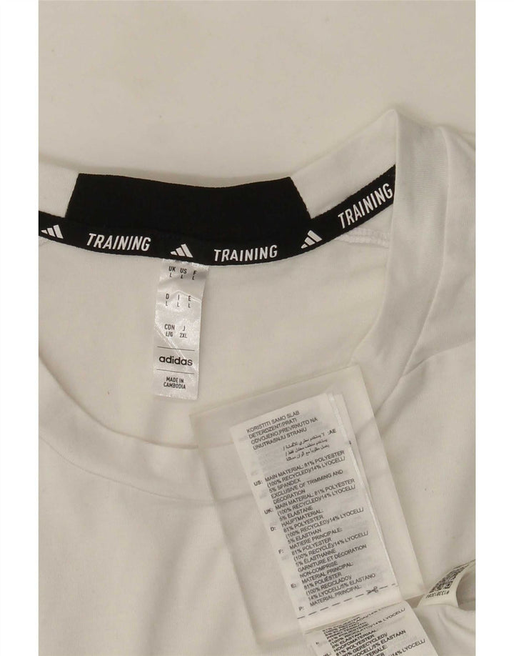 Ανδρικό T-Shirt Adidas Top Large White Polyester Sports