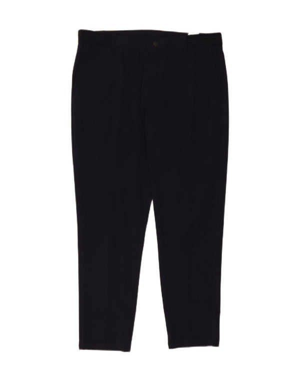 Zara Ανδρικό Slim Chino Παντελόνι XL W34 L29 Navy Blue Polyester