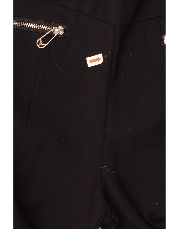 GUESS Womens Slim Casual Trousers Medium W28 L26 Black Viscose