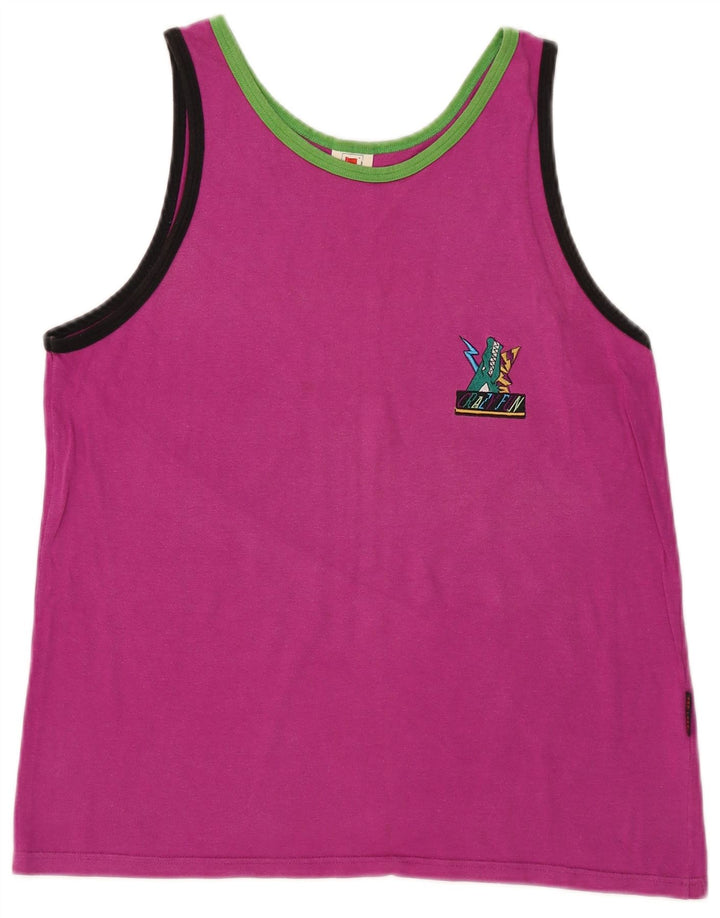 Γυναικείο Γιλέκο VINTAGE Τοπ IT 48 XL Ροζ Βαμβακερό