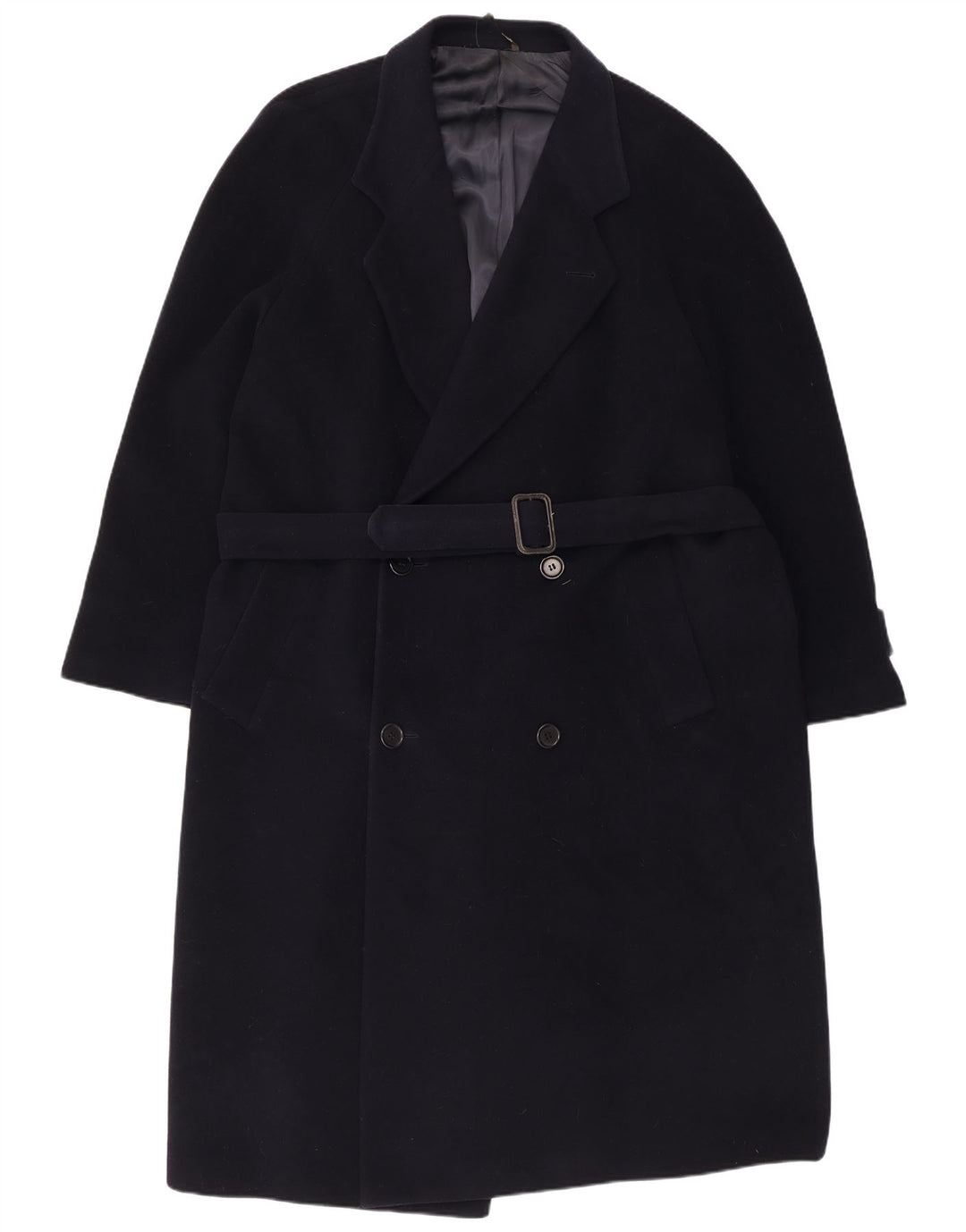 Ferre Ανδρικό παλτό με διπλό στήθος UK 40 Large Navy Blue New Wool
