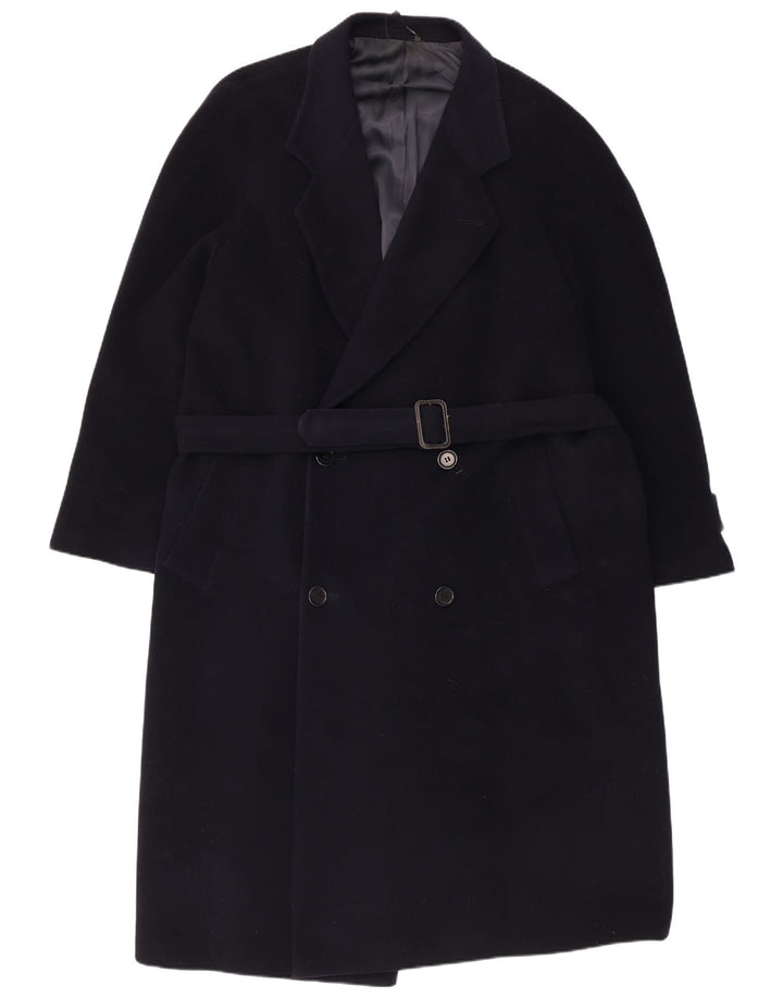 Ferre Ανδρικό παλτό με διπλό στήθος UK 40 Large Navy Blue New Wool
