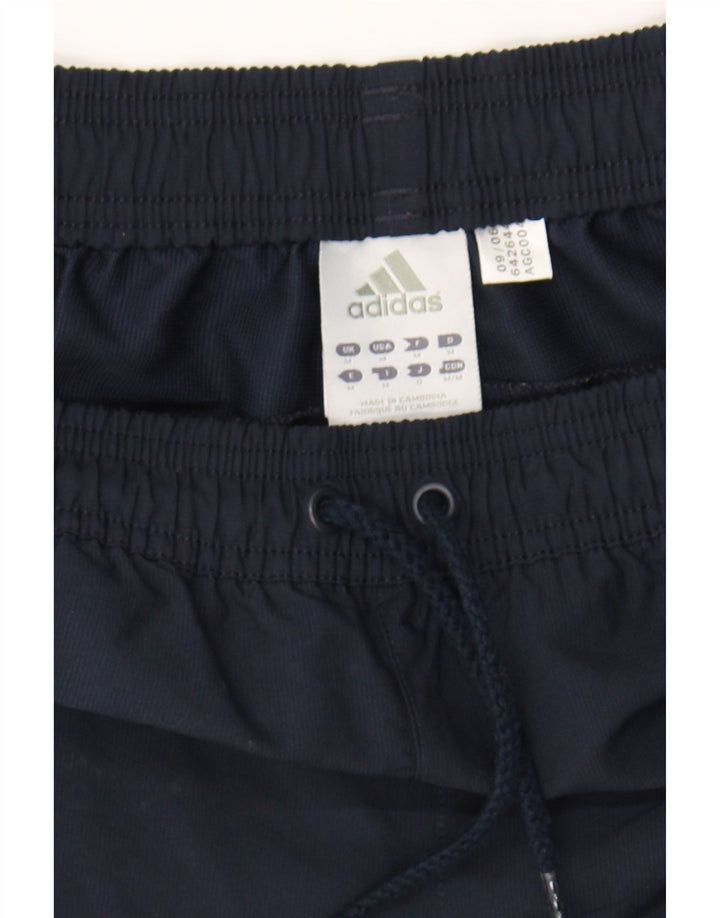 ADIDAS Mens Sport Shorts Medium Navy Blue Polyester Vintage Adidas and Second-Hand Adidas from Messina Hembry 