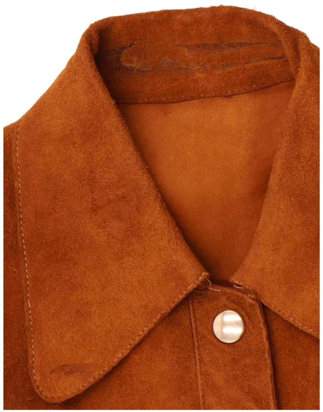 Vintage Γυναικείο Suede Jacket UK 10 Small Brown