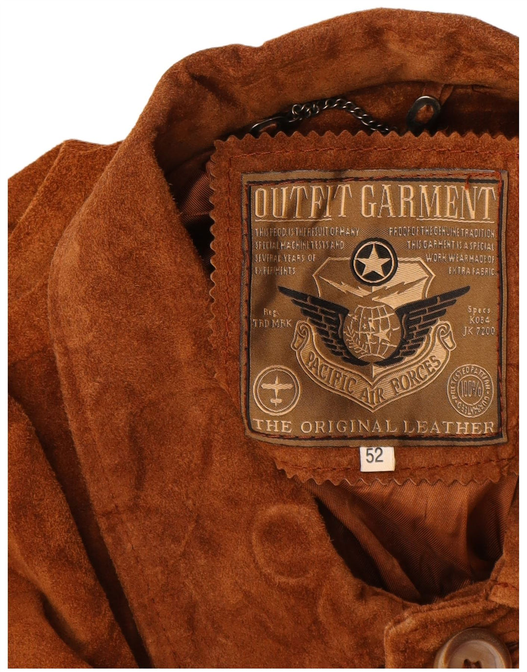 PACIFIC AIR FORCES Ανδρικό σουέτ μπουφάν IT 52 XL Καφέ Δερμάτινο