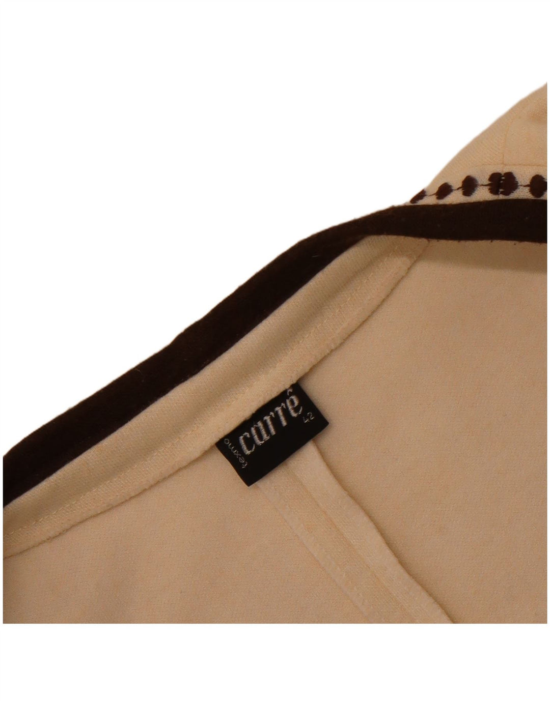 Carre Γυναικείο Αμάνικο Ανοιχτό Ζακέτα πουλόβερ EU 42 Large Off White