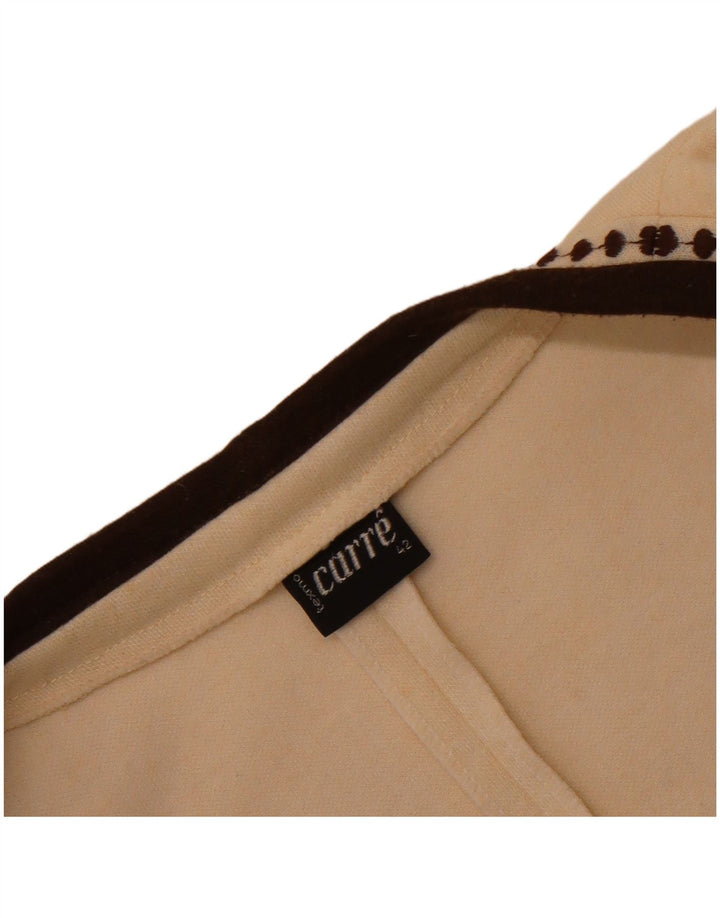 Carre Γυναικείο Αμάνικο Ανοιχτό Ζακέτα πουλόβερ EU 42 Large Off White