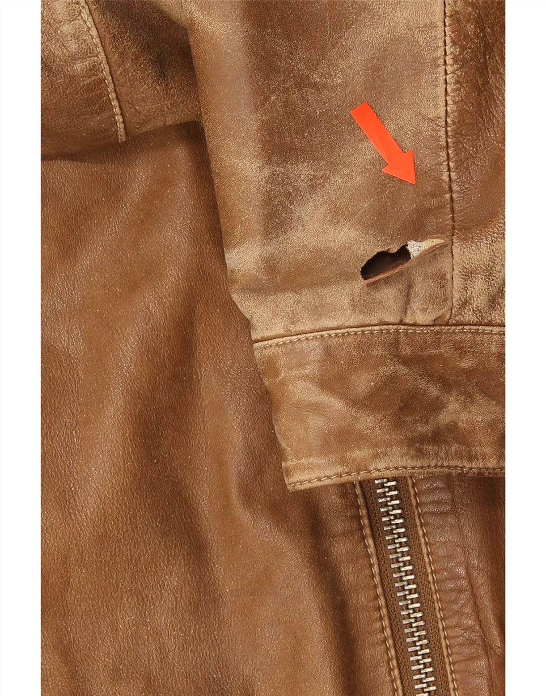 Trussardi Jeans Ανδρικό Δερμάτινο Μπουφάν UK 38 Δερμάτινο Μεσαίο Καφέ