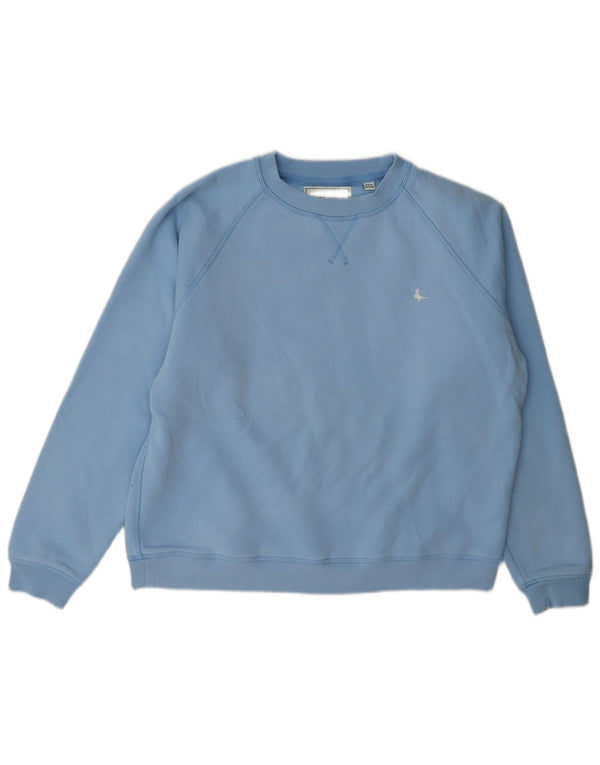 Jack Wills Γυναικεία Φούτερ Jumper UK 14 Large Blue Cotton
