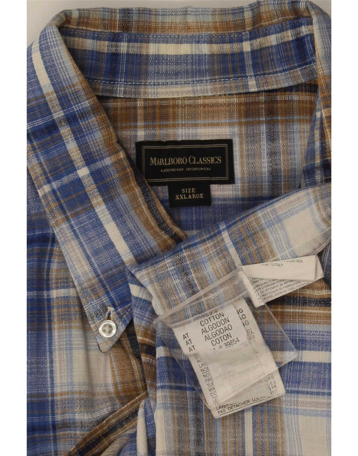 Ανδρικό κοντομάνικο πουκάμισο Marlboro Classics 2XL Πολύχρωμο βαμβακερό