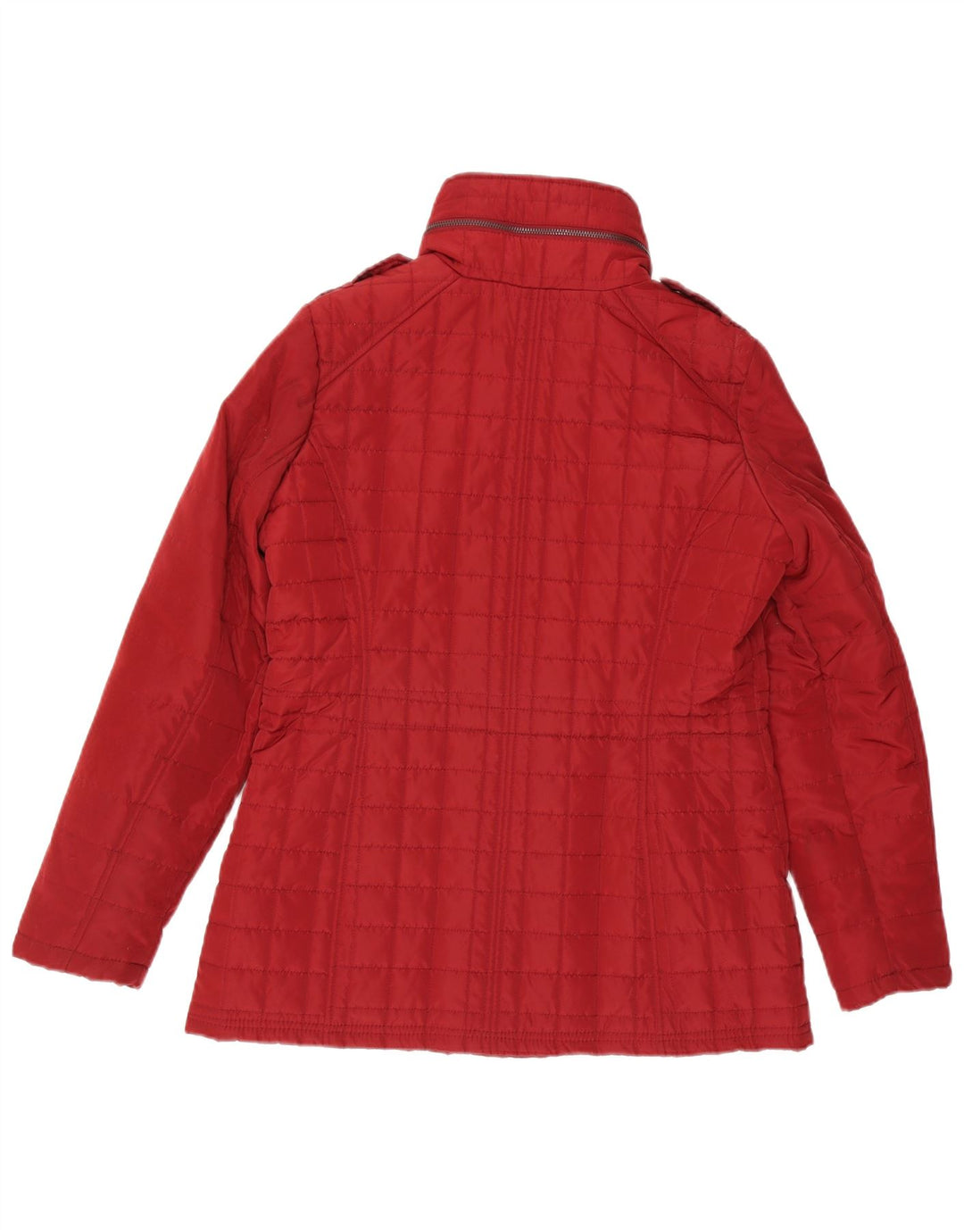 MICHAEL KORS Γυναικείο Military Quilted Jacket UK 14 Medium Red
