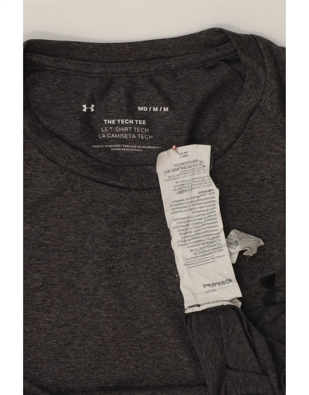 Ανδρικό T-Shirt Under Armour Top Medium Grey Flecked Polyester
