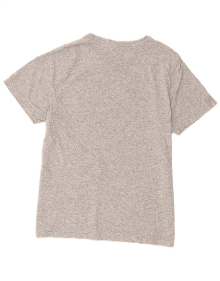 Ανδρικό Animal Graphic T-Shirt Top Μεσαίο γκρι βαμβακερό