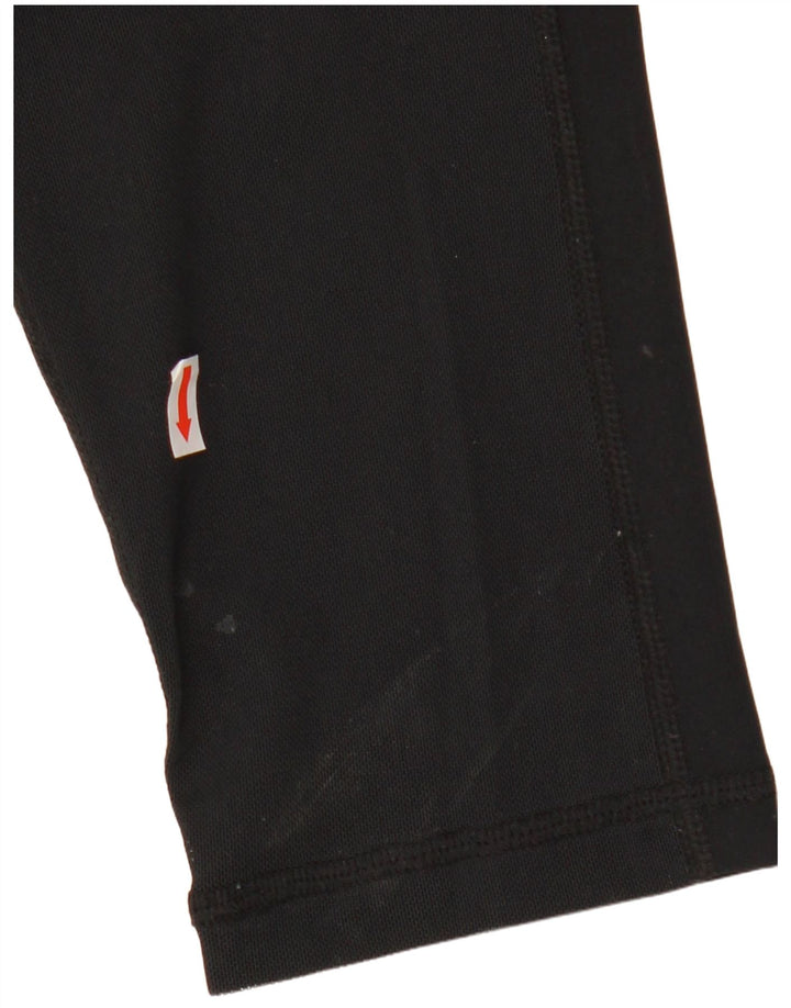 Γυναικεία γραφικά κολάν NIKE Dri Fit UK 12 μεσαίου μαύρου πολυεστέρα