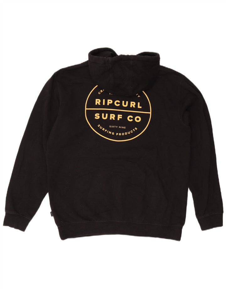 RIP CURL Ανδρικό γραφικό μπλουζάκι με κουκούλα, μεσαίο μαύρο βαμβακερό