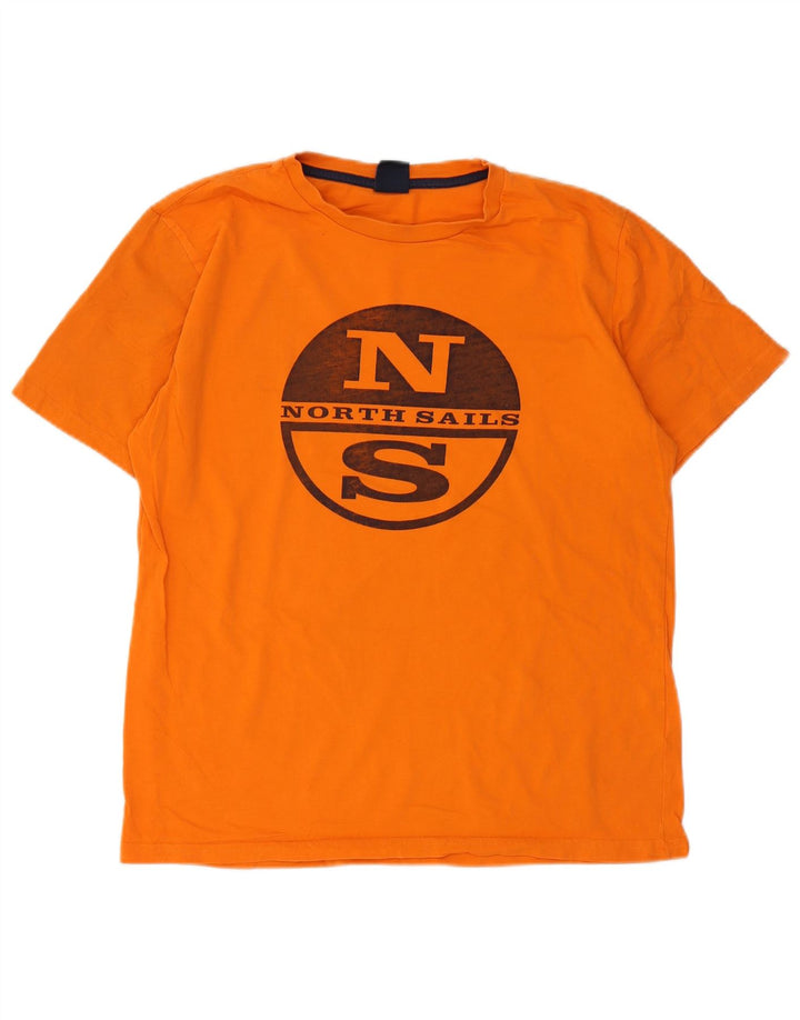 Ανδρικό γραφικό T-Shirt North Sails Top Medium Orange