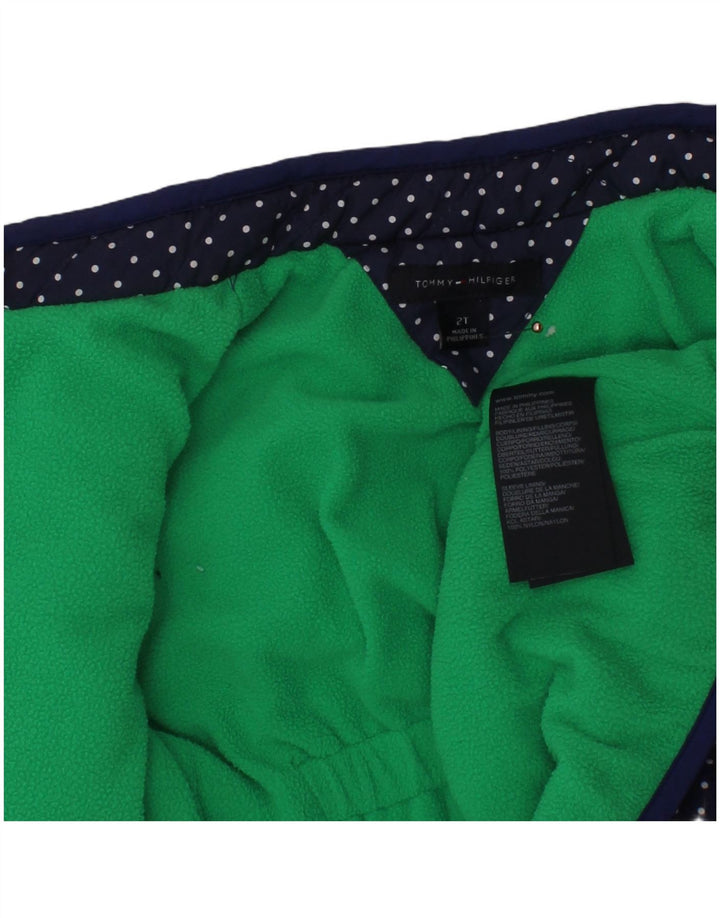 TOMMY HILFIGER Baby Girls καπιτονέ μπουφάν 18-24 μηνών Navy Blue πουά