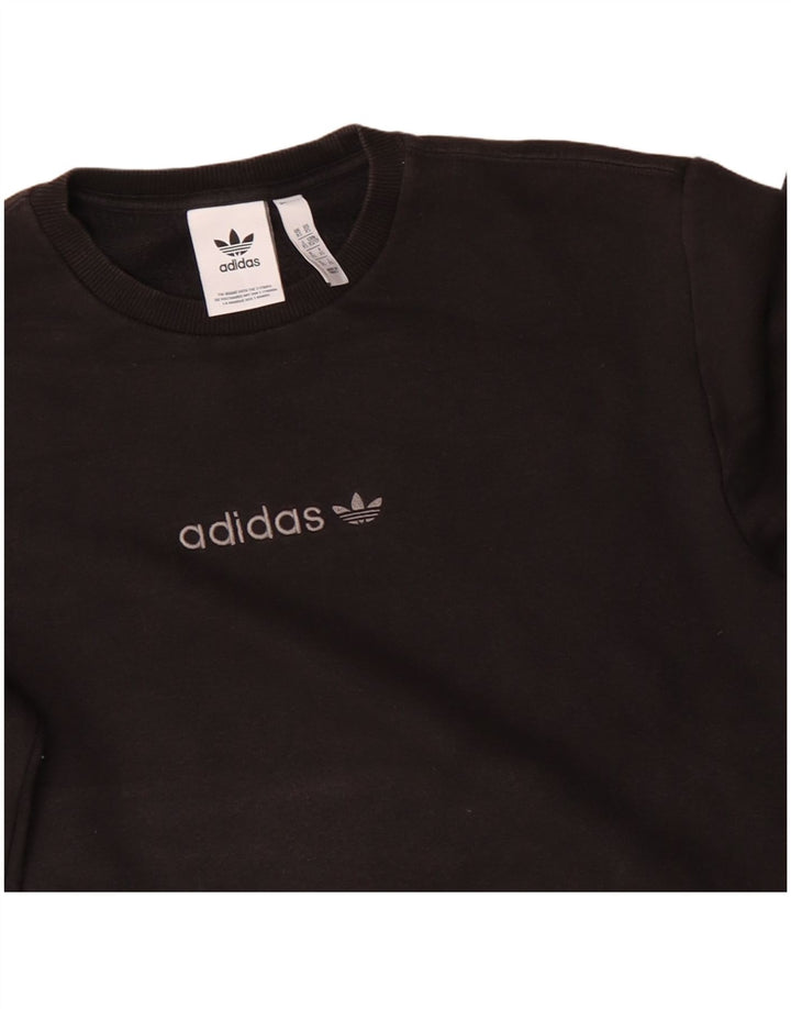 Ανδρικό γραφικό φούτερ ADIDAS Jumper XS Μαύρο βαμβακερό