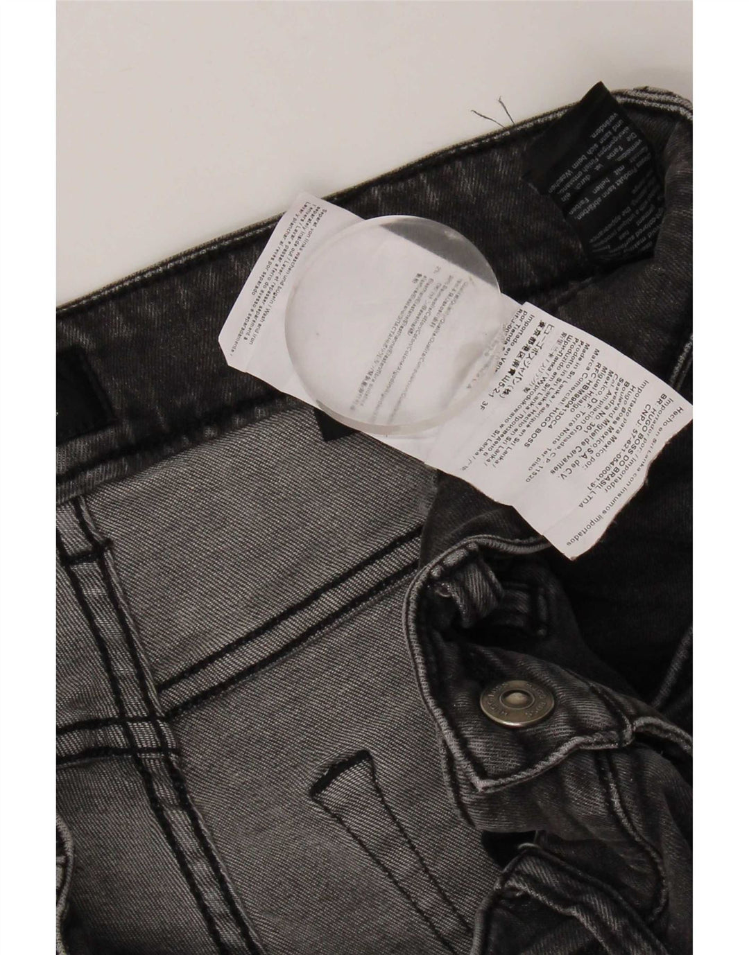 Ανδρικό τζιν Hugo Boss Slim W31 L32 Γκρι βαμβακερό