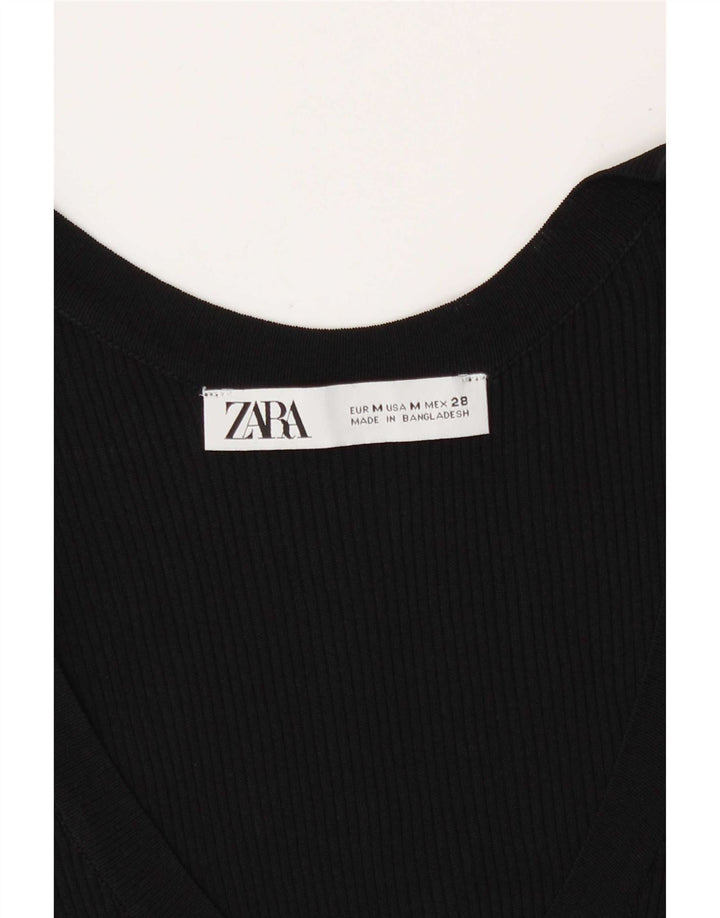 Zara Γυναικείο Γιλέκο Τοπ UK 12 Medium Black