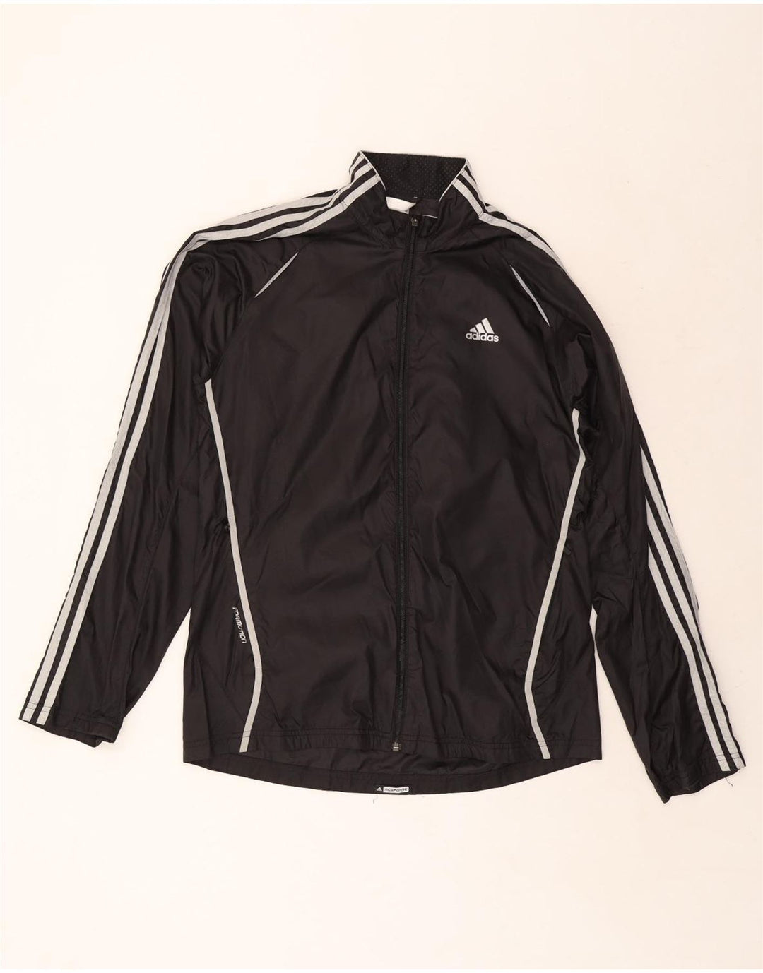 Adidas Ανδρικό μπουφάν βροχής UK 38 Medium Μαύρο Πολυεστέρας