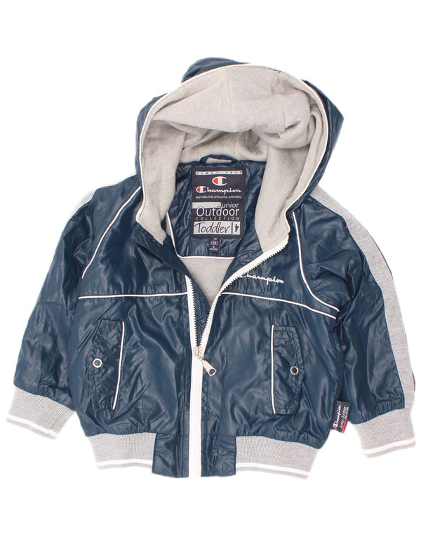 Κορυφαίο μπουφάν Champion Baby Boys φόρμα 6-9 μηνών XS Navy Blue Colorblock
